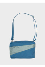 Susan Bijl Bum Bag M, Dark Petrol & Grey - 19 x 28 x 8,5