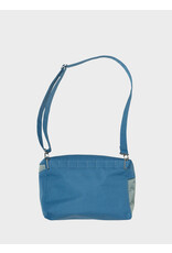 Susan Bijl Bum Bag M, Dark Petrol & Grey - 19 x 28 x 8,5