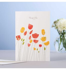 Eloise Hall Wenskaart - Tulips, Thank You  - Dubbele Kaart + Envelop Eloise Hall Wenskaart - Tulips, Thank You  - Dubbele Kaart + Envelop