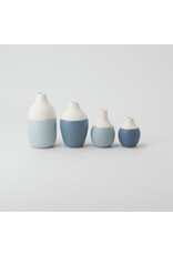 Raeder Plukselvaasje 2.0 - Blauw -  4st - Hoogte 4-8 cm