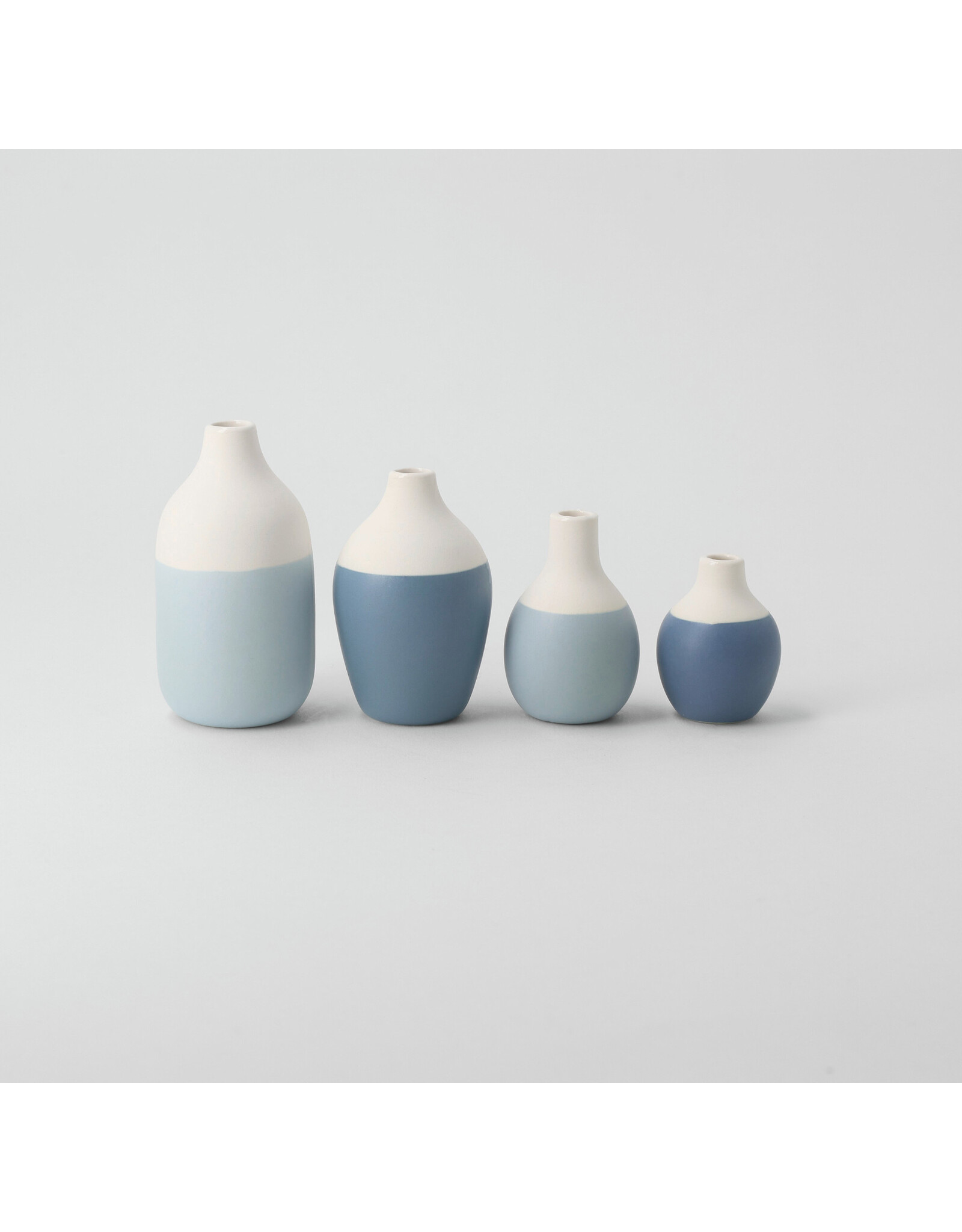 Raeder Plukselvaasje 2.0 - Blauw -  4st - Hoogte 4-8 cm