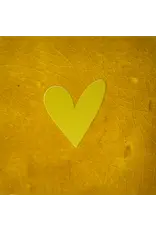 Yett Tegeltje - Hartje (dicht), Oker/Crème - 10x10