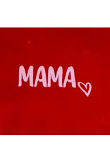 Yett Tegeltje - Mama (hartje), Rood/Roze - 10x10