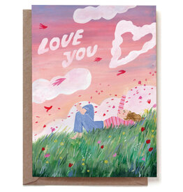 Reddish Design Wenskaart - Day Dreamer - Dubbele kaart + Envelop