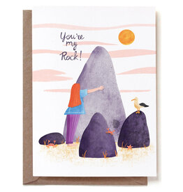 Reddish Design Wenskaart - You're my rock - Dubbele kaart + Envelop