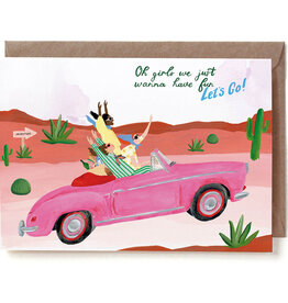 Reddish Design Wenskaart - Friend Roadtrip - Dubbele kaart + Envelop