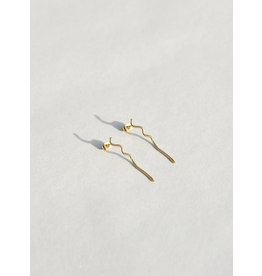 Judith Benita Oorbel Nazaré Mini - Goud - L 3cm - Messing Verguld 24K