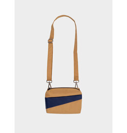 Susan Bijl Bum Bag S,  Camel & Navy - 13x18,5x6,5 cm