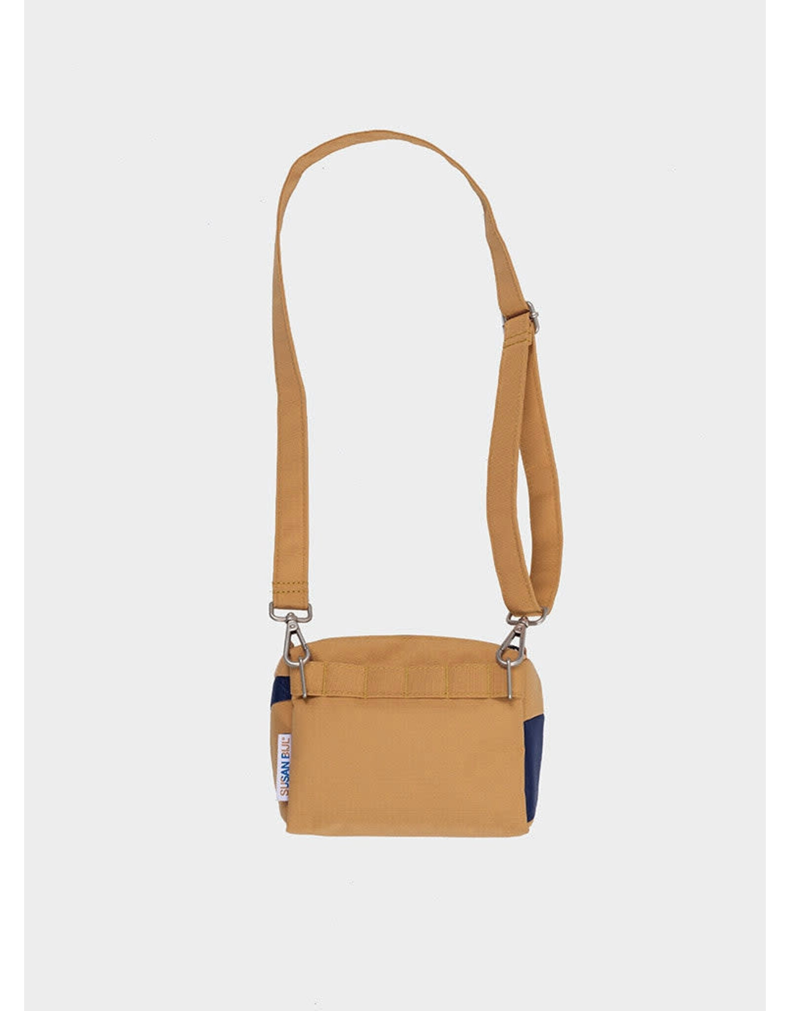 Susan Bijl Bum Bag S,  Camel & Navy - 13 x 18,5 x 6,5 cm