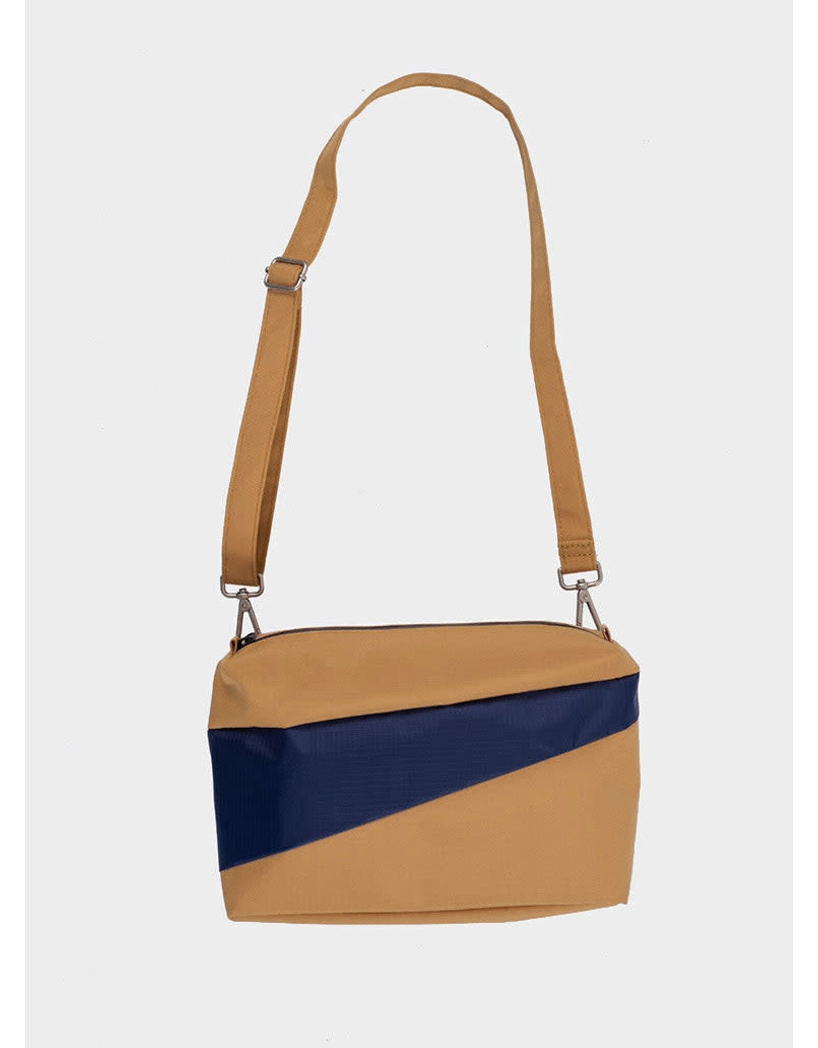 Susan Bijl Bum Bag M, Camel & Navy - 19 x 28 x 8,5