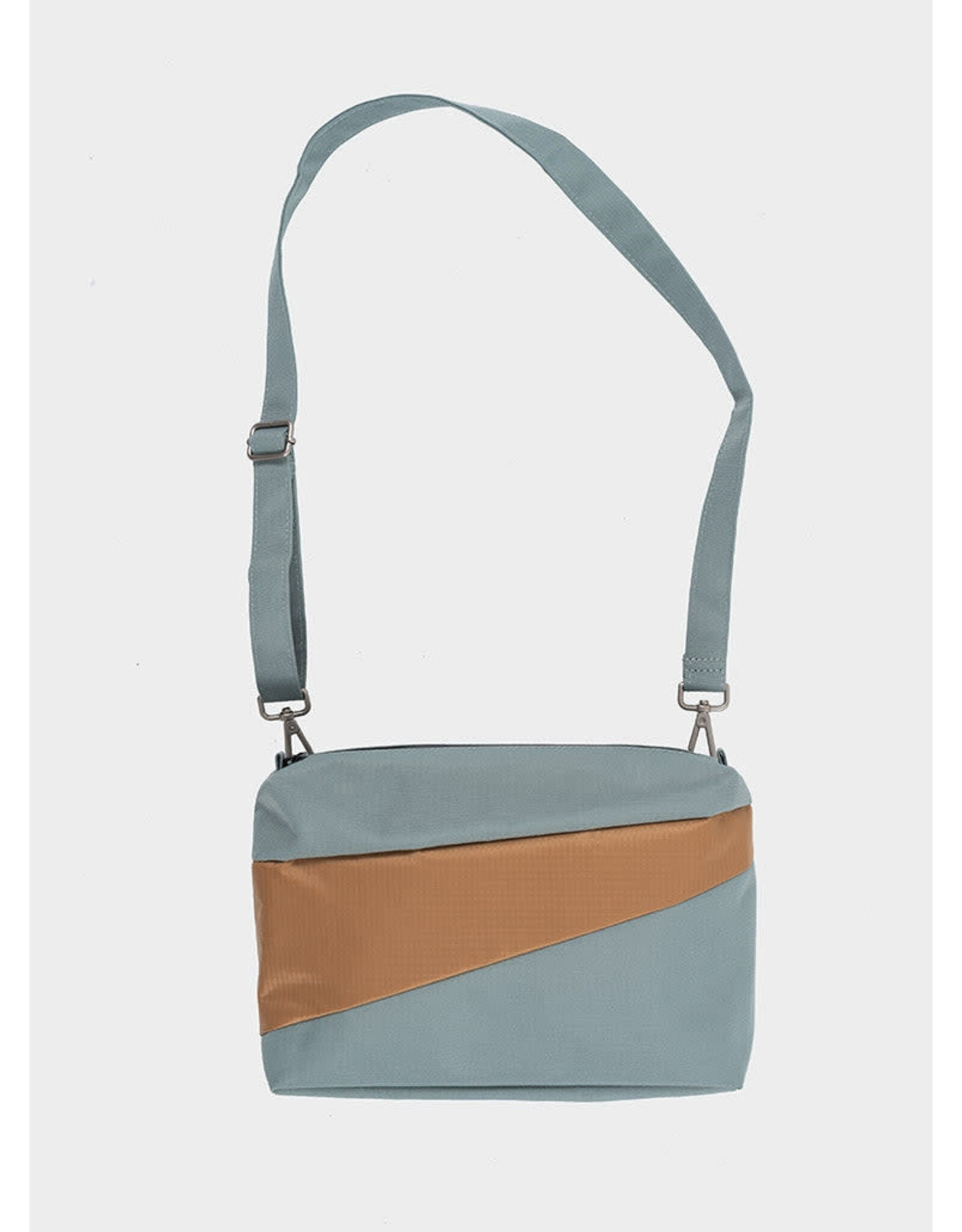 Susan Bijl Bum Bag M, Grey & Camel - 19 x 28 x 8,5