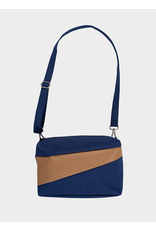 Susan Bijl Bum Bag M, Navy & Camel - 19 x 28 x 8,5