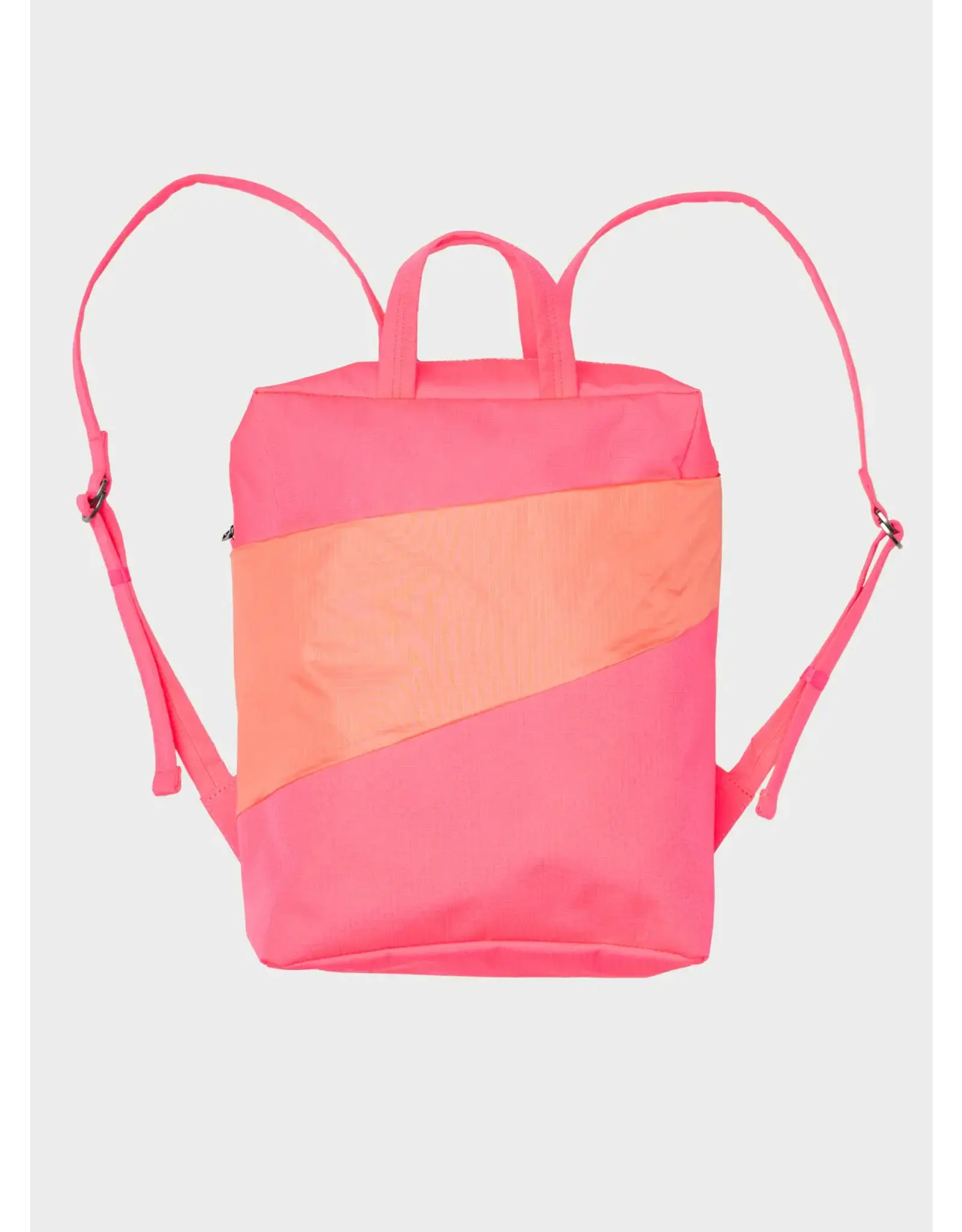 Susan Bijl Backpack, Fluo Pink & Coral - One size