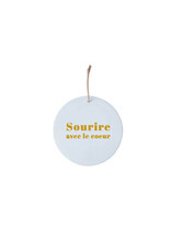 Poussière des rues Medaillon, Sourire - Goud - Ø 6cm