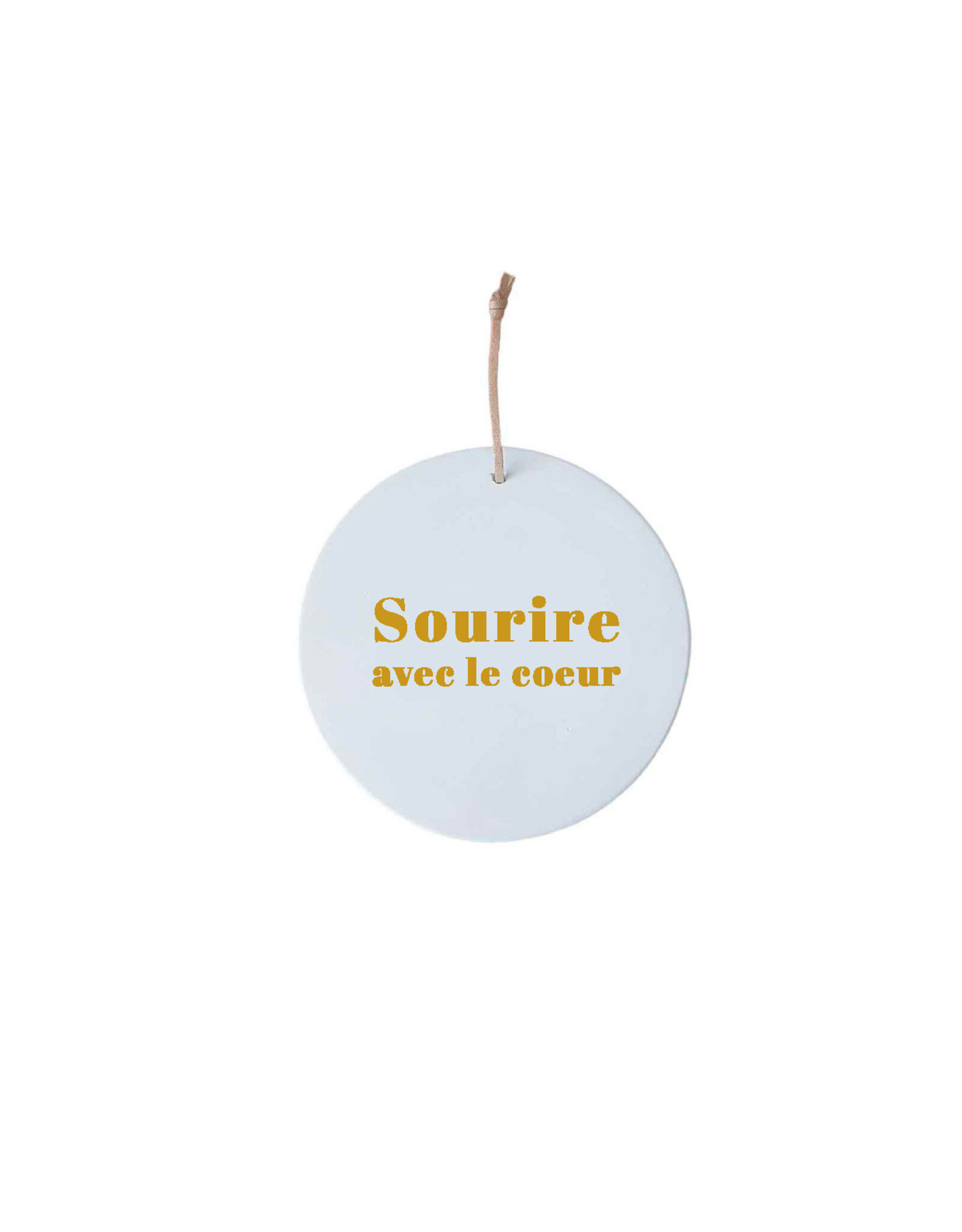Poussière des rues Medaillon, Sourire - Goud - Ø 6cm