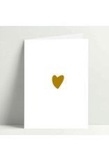 Poussière des rues Wenskaart - Golden Heart - Dubbele kaart + Envelop