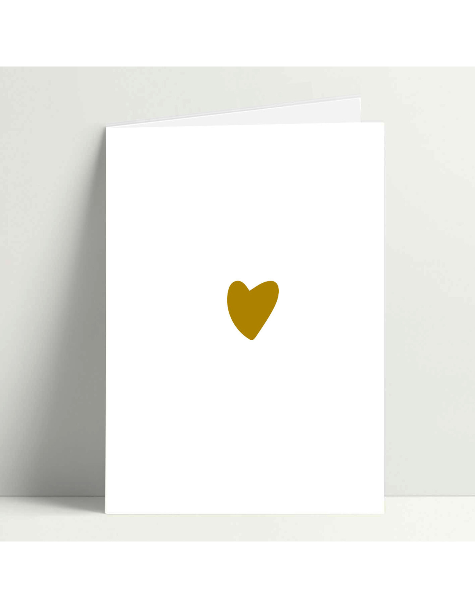 Poussière des rues Wenskaart - Golden Heart - Dubbele kaart + Envelop