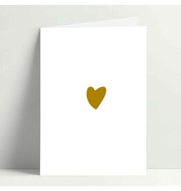 Poussière des rues Wenskaart - Golden Heart - Dubbele kaart + Envelop