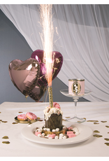 Wondercandle Taart Vuurwerk - Goud - 3st