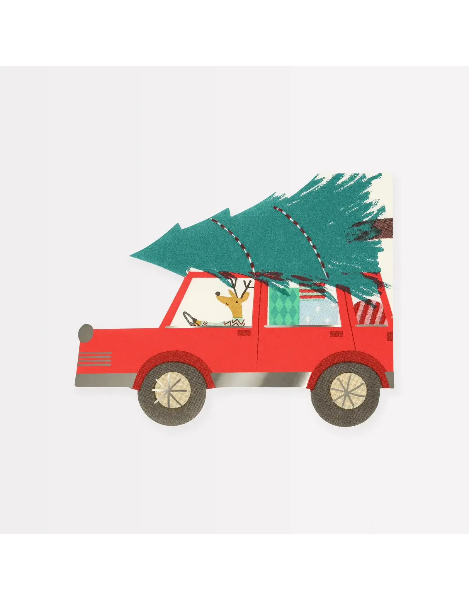 Meri Meri Servetten - Driving Reindeer - 16st
