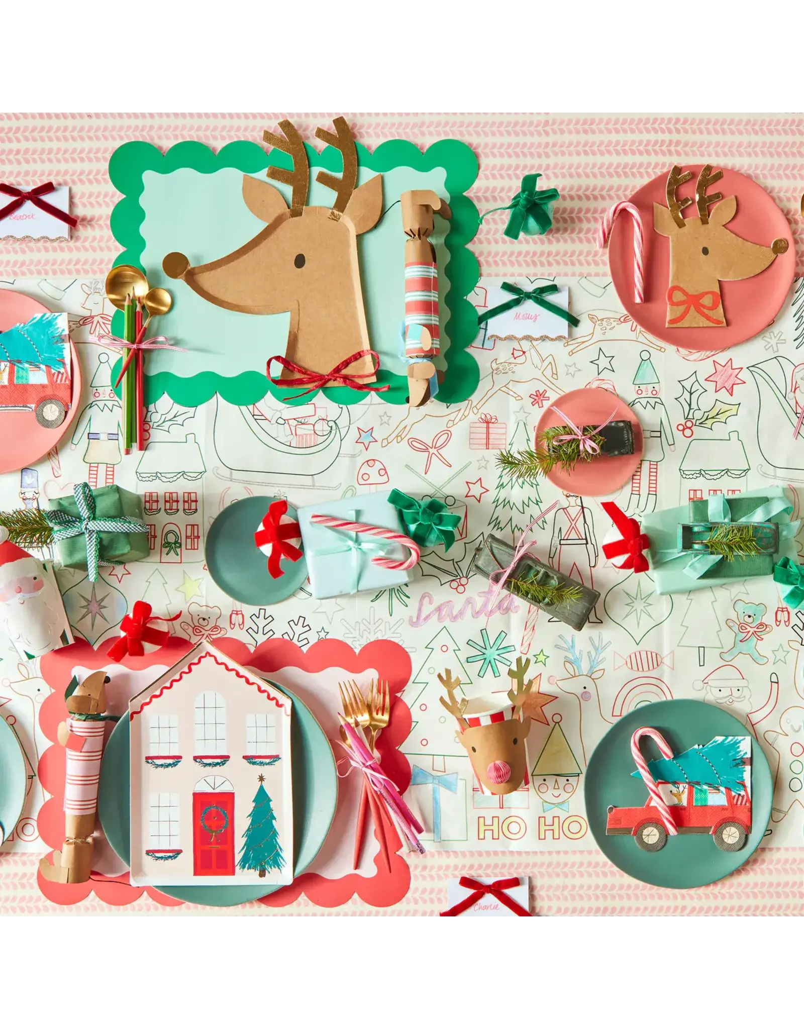 Meri Meri Servetten - Driving Reindeer - 16st