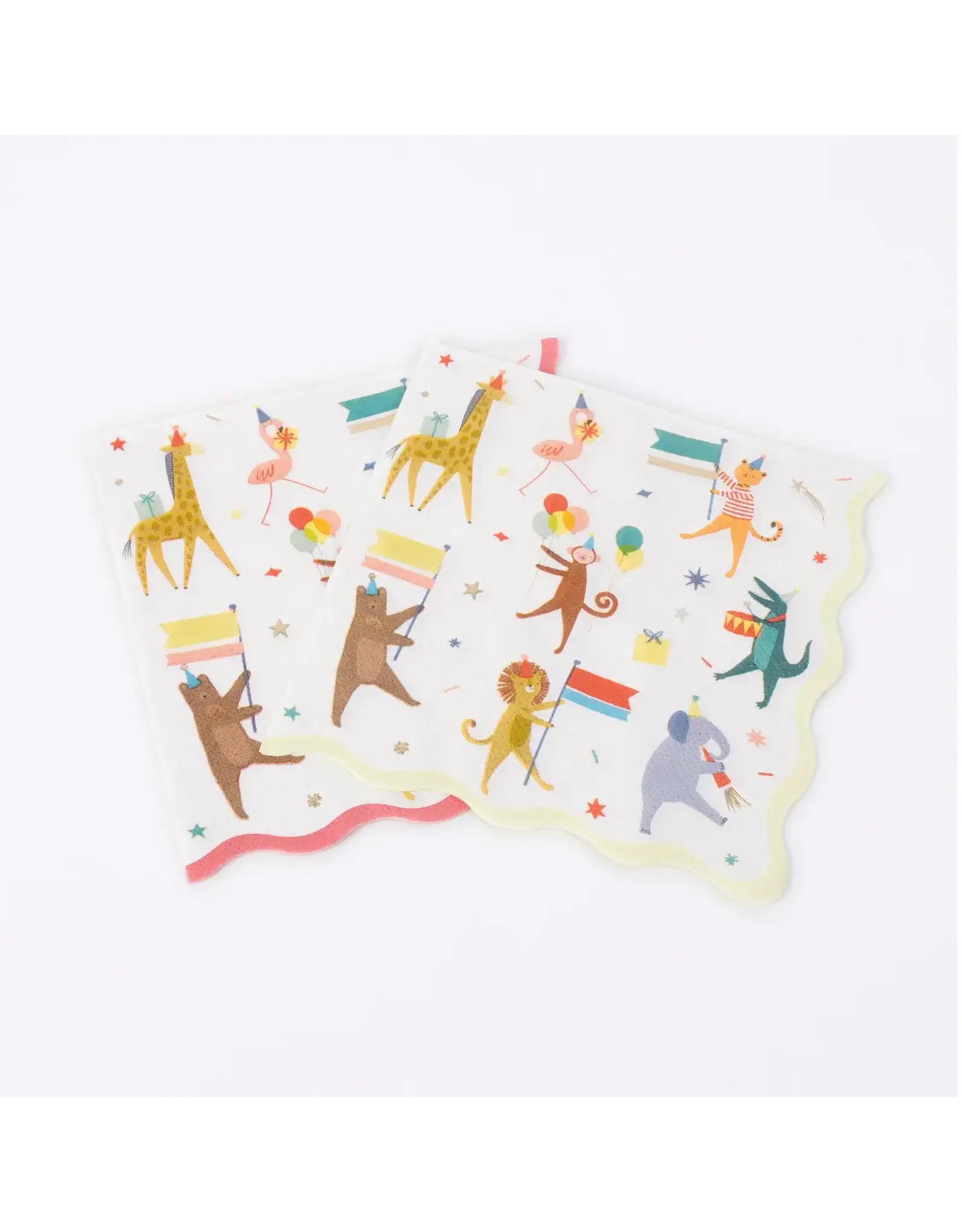 Meri Meri Servetten L - Animal Parade - 16st