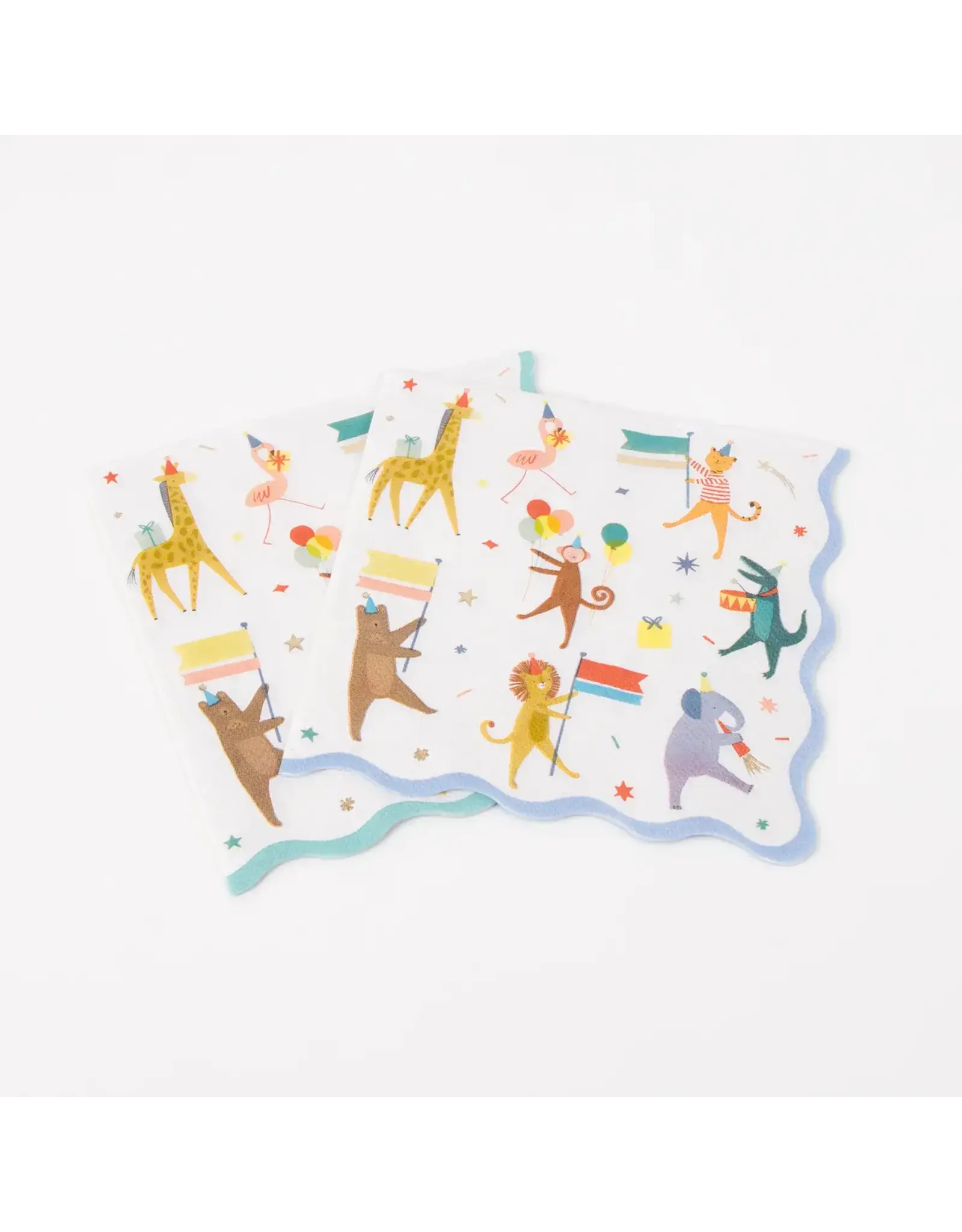 Meri Meri Servetten L - Animal Parade - 16st