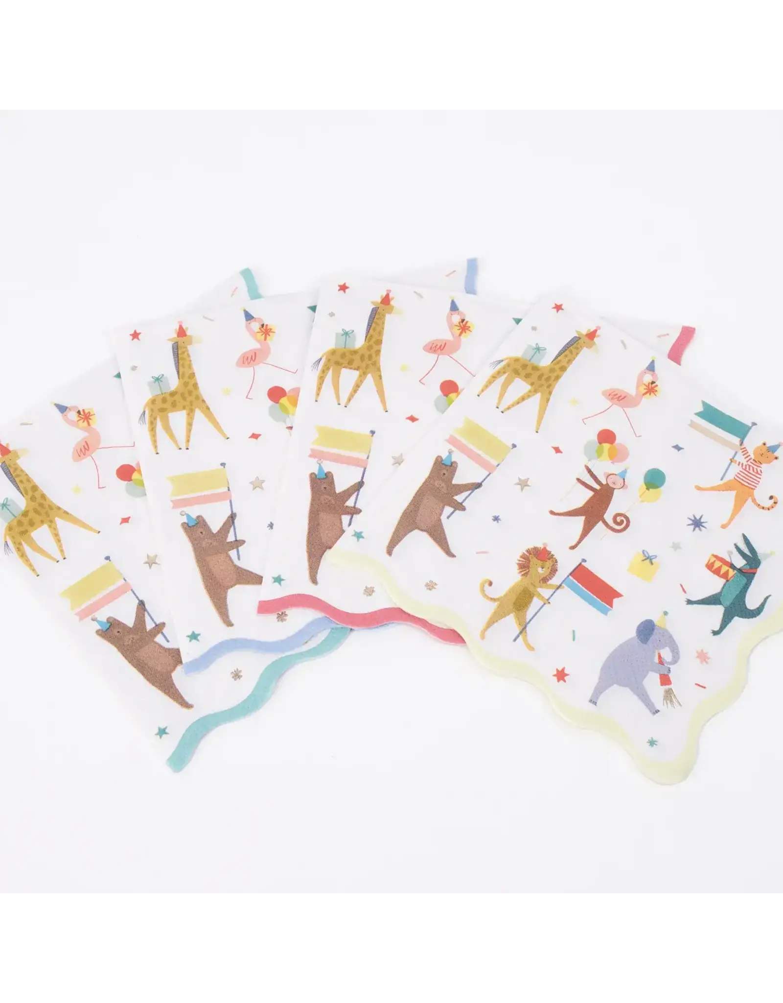 Meri Meri Servetten L - Animal Parade - 16st