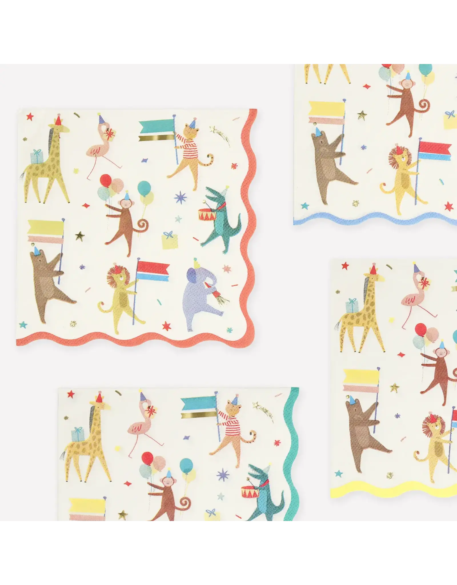 Meri Meri Servetten L - Animal Parade - 16st