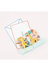 Meri Meri Wenskaart - Animal Parade Concertina + Envelop