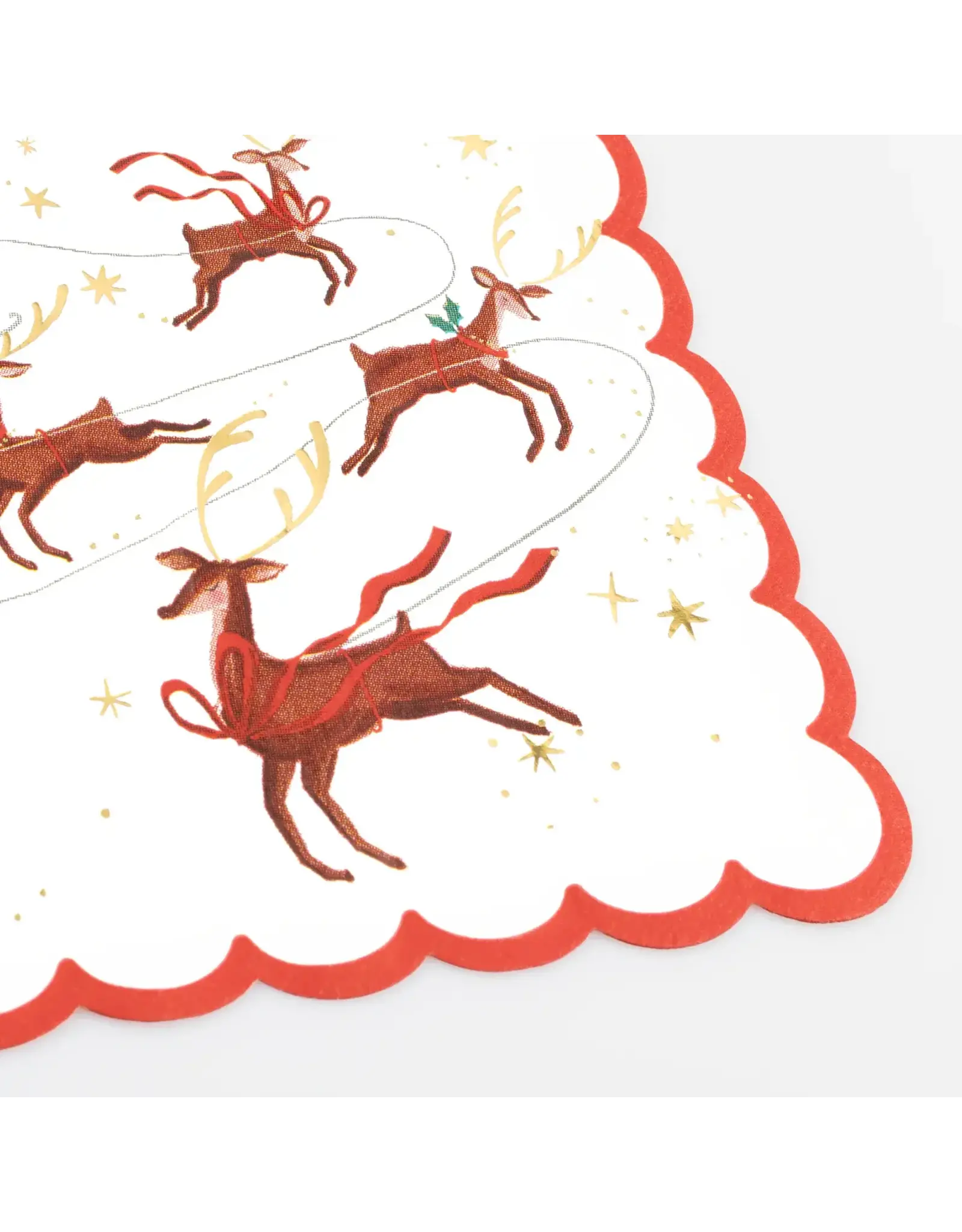 Meri Meri Servetten L - Santa, Sleigh & Reindeer - 16st