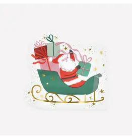 Meri Meri Servetten L - Santa Sleigh - 16st