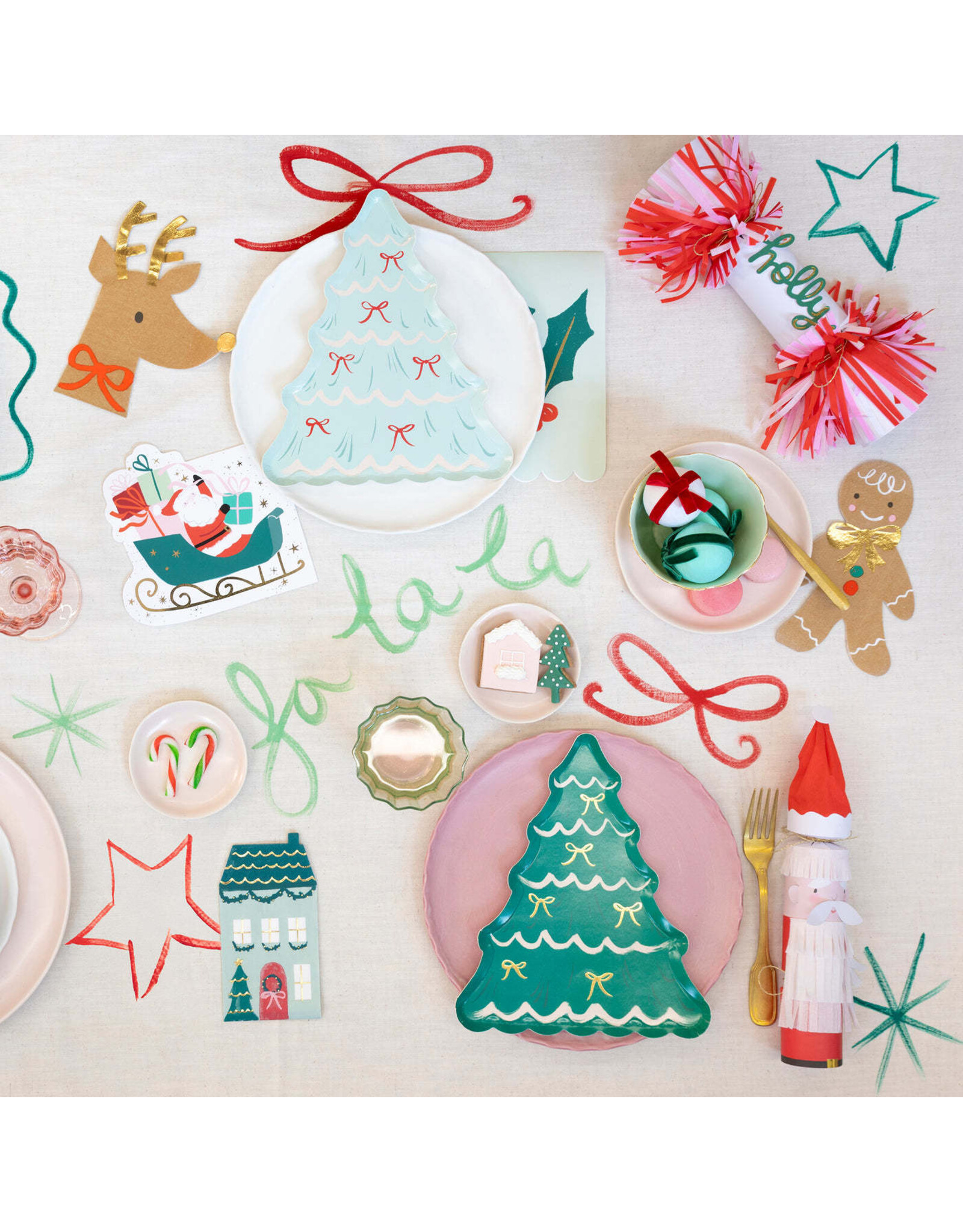 Meri Meri Servetten L - Santa Sleigh - 16st