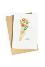 Studio Zwoane Wenskaart - Veel Beterschap - Dubbele kaart + Envelop