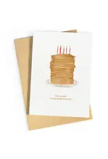 Studio Zwoane Wenskaart - Een stapel verjaardagswensen - Dubbele kaart + Envelop