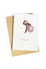 Studio Zwoane Wenskaart - Party Animal - Dubbele kaart + Envelop