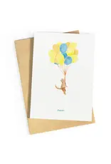 Studio Zwoane Wenskaart - Kat, Feest - Dubbele kaart + Envelop