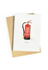 Studio Zwoane Wenskaart - Nog niet uitgeblust - Dubbele kaart + Envelop