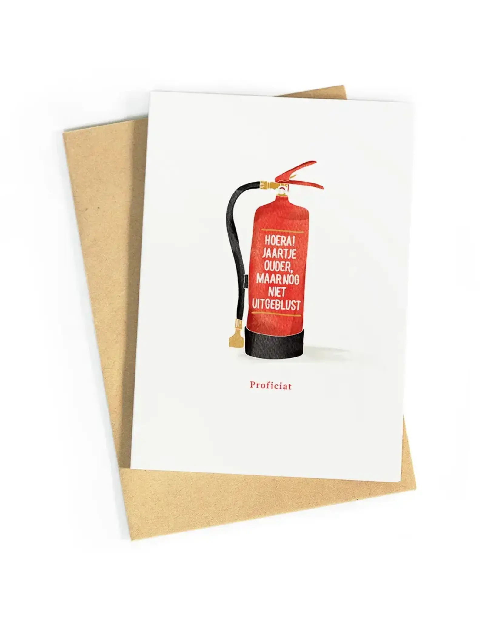 Studio Zwoane Wenskaart - Nog niet uitgeblust - Dubbele kaart + Envelop