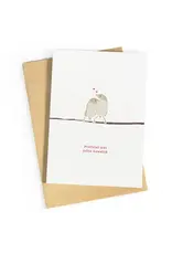 Studio Zwoane Wenskaart - Proficiat met jullie huwelijk, Vogels - Dubbele kaart + Envelop