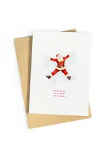 Studio Zwoane Wenskaart - Let it Snow - Dubbele kaart + Envelop