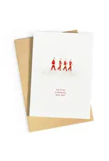 Studio Zwoane Wenskaart - Let it be a fantastic new year - Dubbele kaart + Envelop