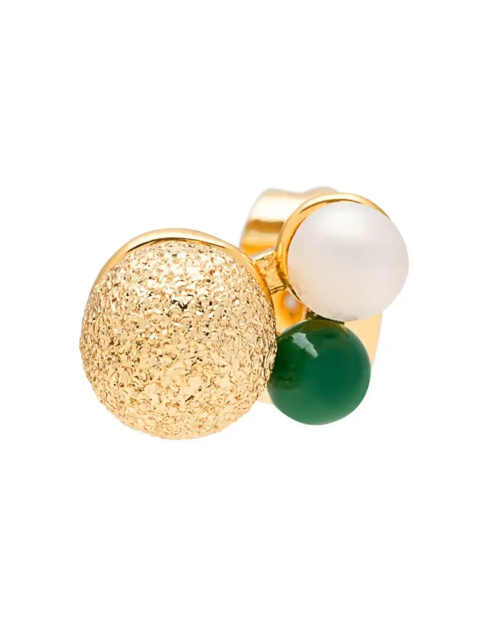 Lulu Copenhagen Oorbel Stud - Bouquet, The Favorite - Goud - Single