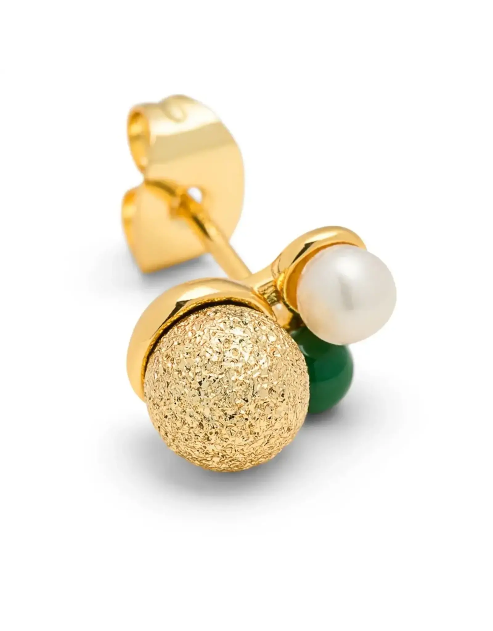 Lulu Copenhagen Oorbel Stud - Bouquet, The Favorite - Goud - Single