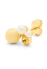 Lulu Copenhagen Oorbel Stud - Bouquet Lemon - Goud - Single