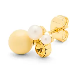 Lulu Copenhagen Oorbel Stud - Bouquet Lemon - Goud - Single