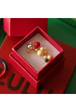 Lulu Copenhagen Oorbel Stud - Bouquet Lemon - Goud - Single