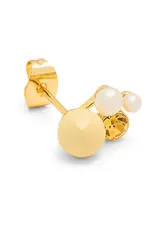 Lulu Copenhagen Oorbel Stud - Bouquet Lemon - Goud - Single