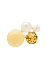 Lulu Copenhagen Oorbel Stud - Bouquet Lemon - Goud - Single