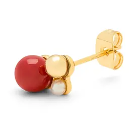 Lulu Copenhagen Oorbel Stud - Bouquet, The Classic - Goud - Single
